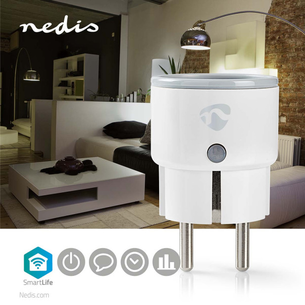 Nedis SmartLife Wifi-s Intelligens Csatlakozó 2500W